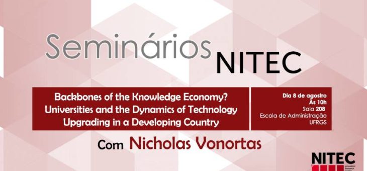 Seminários NITEC: palestra com Nicholas Vonortas